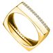 Кольцо с фианитом из желтого золота PlatoN 2к245/01б