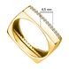 Кольцо с фианитом из желтого золота PlatoN 2к245/01б