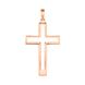 Хрест без вставки з червоного золота PlatoN 1п135/00б