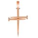 Крест с фианитом из красного золота PlatoN 1п174/01б
