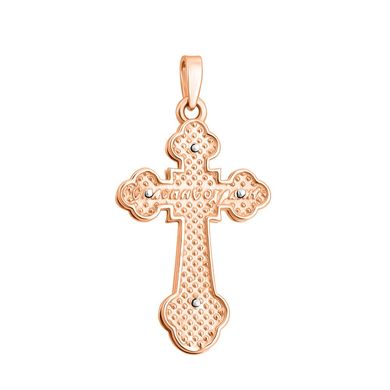 Хрест без вставки з комбінованого золота PlatoN 4п100/00б