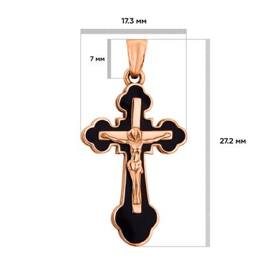 Крест без вставки из комбинированного золота PlatoN 4п100/00б