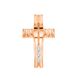 Крест с фианитом из красного золота PlatoN 1п110/01б