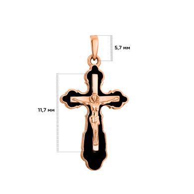 Хрест без вставки з комбінованого золота PlatoN 4п128/00б