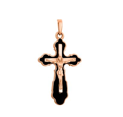 Крест без вставки из комбинированного золота PlatoN 4п128/00б